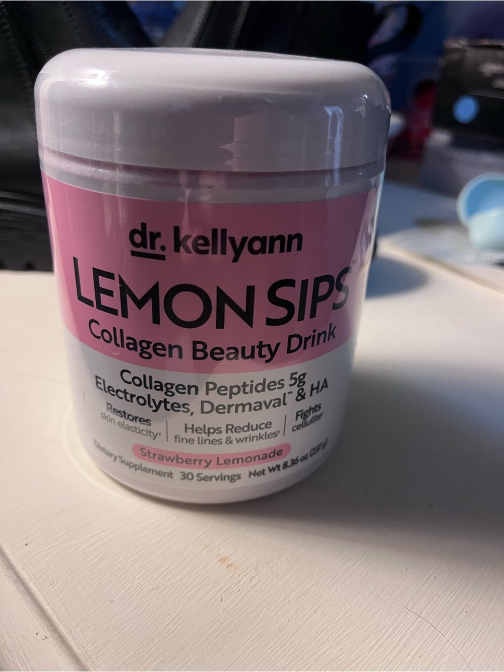 Dr. Kellyann Lemon Sips Collagen Beauty Drink - Pink